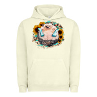 Pigment Pistachio Sunflower Leopard Hedgehog Urban Hoodie - Jasminsmagicworld