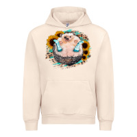 Sandshell Sunflower Leopard Hedgehog Urban Hoodie - Jasminsmagicworld