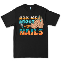 Black ask me about my nails bbs Premium Tee - BundleAndBundleShop