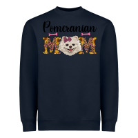 Navy western mom pomeranian Heavyweight Sweatshirt - RanaPortraitStore