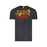 Vintage Black Fall Grateful Thankful Blessed Vintage Tee - LillyAllenDesigns