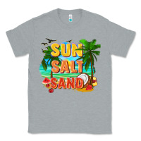 Heather Grey Sun salt sand Classic Tee - FaDigitalArtStudio