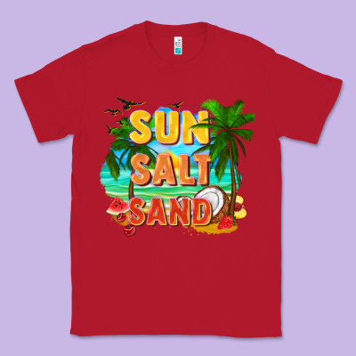 Sun Salt Sand Classic Tee Designed By Fadigitalartstudio