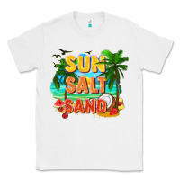 White Sun salt sand Classic Tee - FaDigitalArtStudio