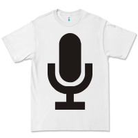 White microphone funny music Premium Tee - artisFamous