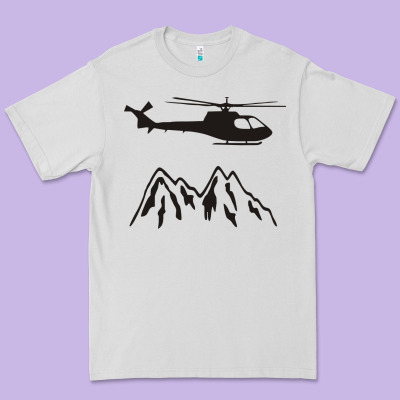 Mountain Rescue Helicopter Funny Premium Tee Designed By Artisfamous
