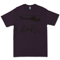 Plum mountain rescue helicopter funny Premium Tee - artisFamous
