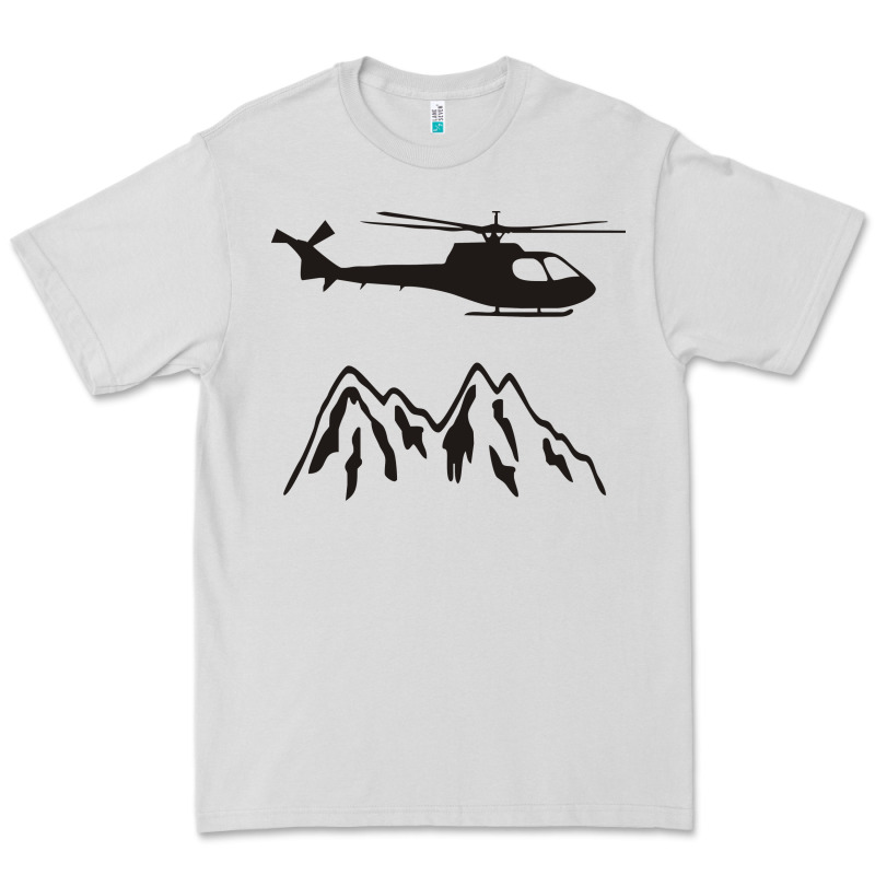 Mountain Rescue Helicopter Funny Premium Tee by artisFamous | Teevron