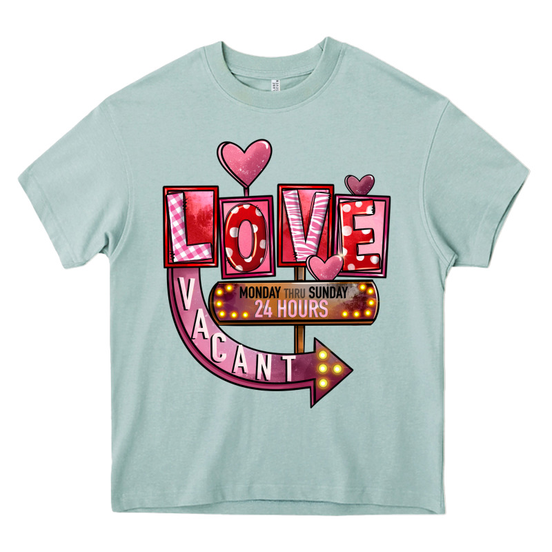 Valentine's Day Love Vacant Heavy Core Tee by FaDigitalArtStudio | Teevron