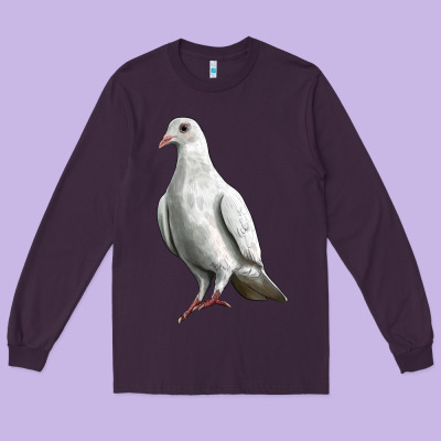 Dove Long Sleeve Tee Designed By Lillyallendesigns