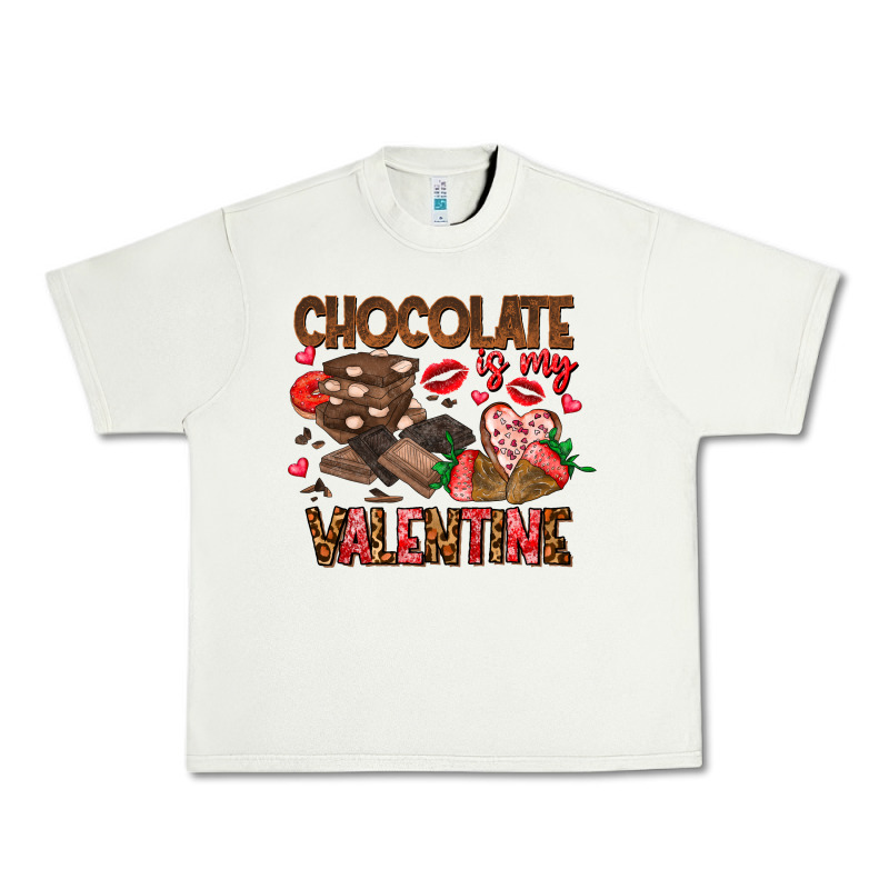 Chcolate Is My Valentine Urban Heavy Tee by CowhideDigitalArt | Teevron