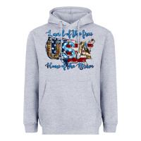 Heather Grey land of the free home of the brave american flag background Heavyweight Hoodie - Jasminsmagicworld
