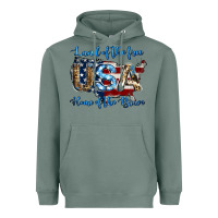 Sage land of the free home of the brave american flag background Heavyweight Hoodie - Jasminsmagicworld