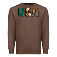 Chestnut usa basic bold font western Premium Sweatshirt - Jasminsmagicworld