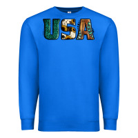 True Royal usa basic bold font western Premium Sweatshirt - Jasminsmagicworld