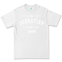 White Sebastian Personalized Name Mens Birthday Premium Tee - artisFamous