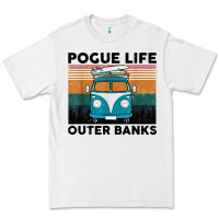 White pogue life outer banks retro vintage Premium Tee - artisFamous