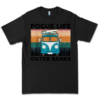 Black pogue life outer banks retro vintage Premium Tee - artisFamous
