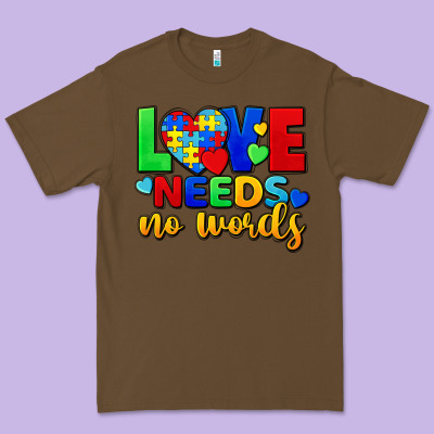 Love Needs No Words Premium Tee Designed By Fadigitalartstudio
