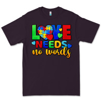 Plum love needs no words Premium Tee - FaDigitalArtStudio