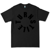 Black TURNSTILE BLACK ON WHITE Premium Tee - artisFamous