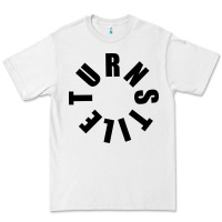 White TURNSTILE BLACK ON WHITE Premium Tee - artisFamous