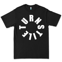 Black TURNSTILE WHITE ON BLACK. Premium Tee - artisFamous