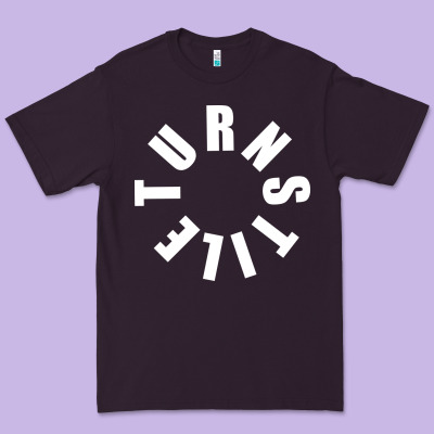 Turnstile White On Black. Premium Tee Designed By Artisfamous