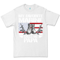 White marine papa, gifts my favorite marine calls me pa pa military mother Premium Tee - artisFamous
