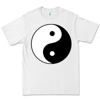 White Yin and yang Premium Tee - artisFamous