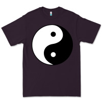 Plum Yin and yang Premium Tee - artisFamous