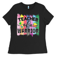 Black Teacher of a warrior Ladies Tee - CowhideDigitalArt