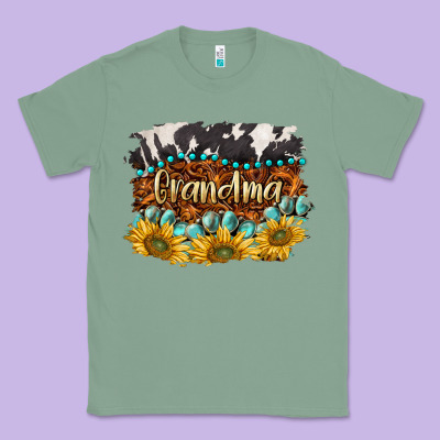 Western Grandma Classic Tee Designed By Barkaloodesign