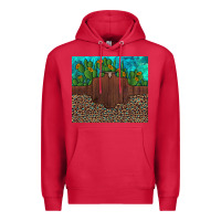 Cardinal custom cactus and sunflowers leopard turquoise Premium Hoodie - Artiststas