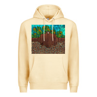 Pina Colada custom cactus and sunflowers leopard turquoise Premium Hoodie - Artiststas
