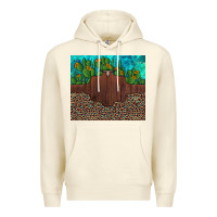 Sandshell custom cactus and sunflowers leopard turquoise Premium Hoodie - Artiststas