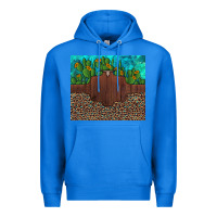 True Royal custom cactus and sunflowers leopard turquoise Premium Hoodie - Artiststas