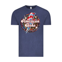 Western American Babe Patriotic Vintage Tee | Teevron