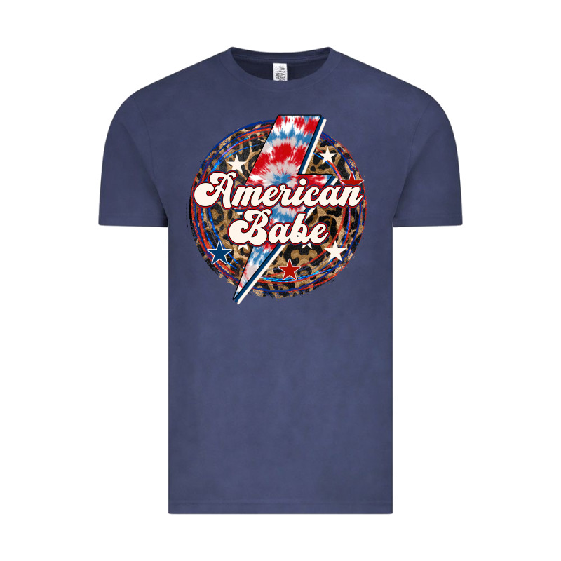 Western American Babe Patriotic Vintage Tee by LillyAllenDesigns | Teevron