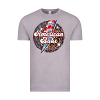 Vintage Zinc Western American Babe Patriotic Vintage Tee - LillyAllenDesigns