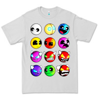 Dove Grey geometry dash difficulty  faces Premium Tee - artisFamous