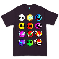 Plum geometry dash difficulty  faces Premium Tee - artisFamous