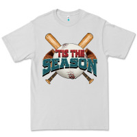 Dove Grey 'tis the season baseball Premium Tee - FaDigitalArtStudio