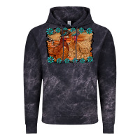 Cloud Black chicken western Vintage Hoodie - RacoonDesign