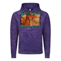 Cloud Purple chicken western Vintage Hoodie - RacoonDesign