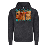 Vintage Black chicken western Vintage Hoodie - RacoonDesign