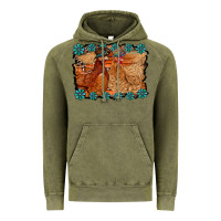 Vintage Olive chicken western Vintage Hoodie - RacoonDesign