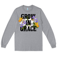 Heather Grey Grow In Grace Long Sleeve Tee - LillyAllenDesigns