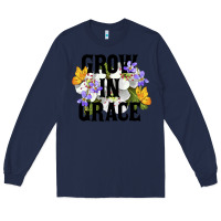 Navy Grow In Grace Long Sleeve Tee - LillyAllenDesigns