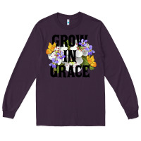 Plum Grow In Grace Long Sleeve Tee - LillyAllenDesigns